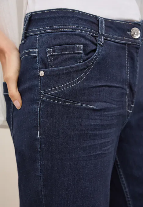 Rinsed Wide Leg Jeans rinsed wash