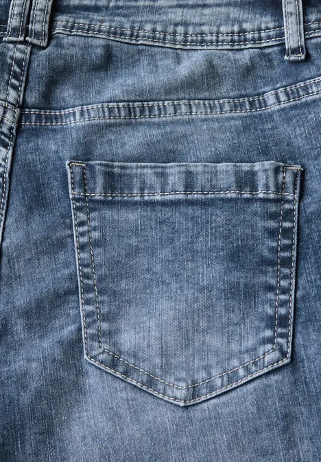 Wide Leg Jeans mid blue wash