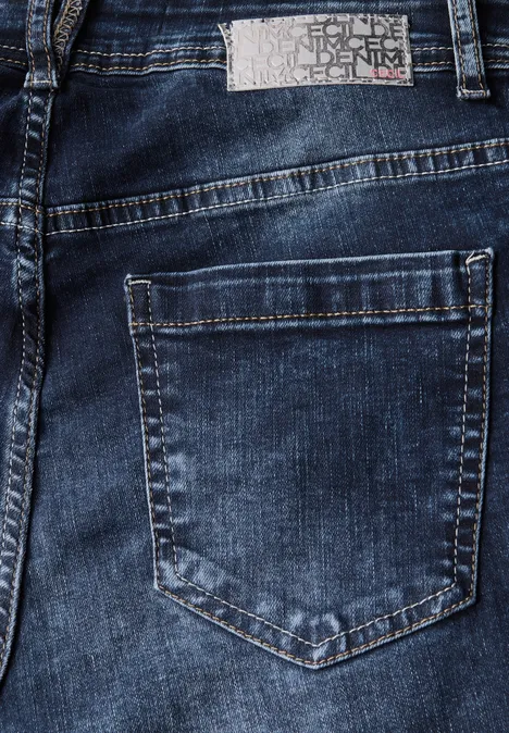 Straight Leg Jeans mid blue wash