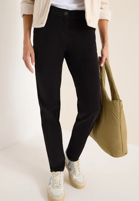 Slim Fit Cordhose carbon grey
