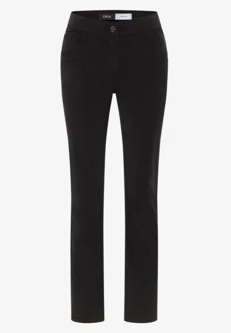 Slim Fit Cordhose carbon grey
