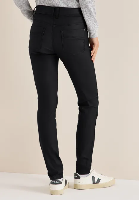 Hose im Leder-Look Black