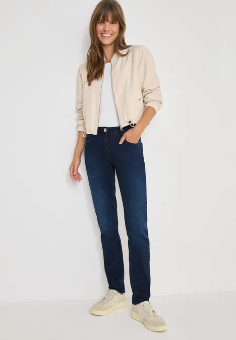 Slim Fit Jeans blue black random wash
