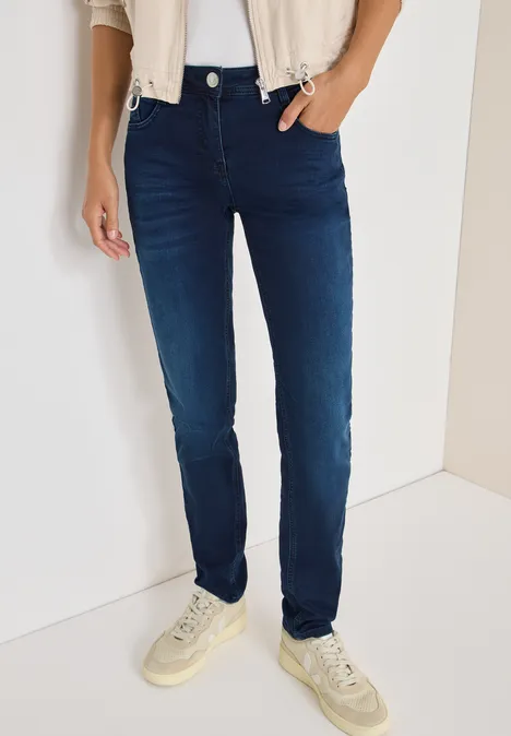 Slim Fit Jeans blue black random wash