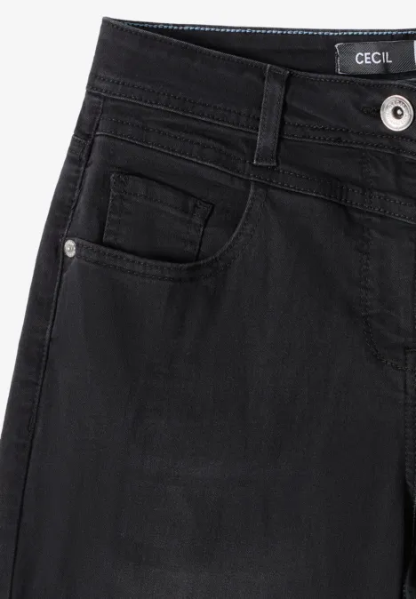 Wide Leg Jeans dark grey washed