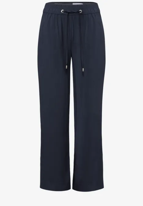Wide Legs viscose broek universal blue