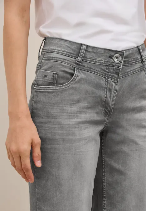 Wide Leg Jeans mid grey random wash