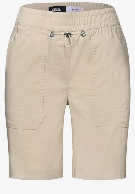 Leichte Shorts boulder beige