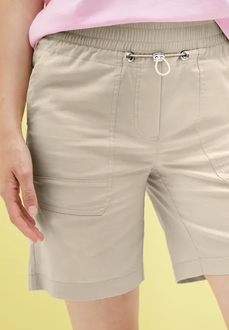Leichte Shorts boulder beige