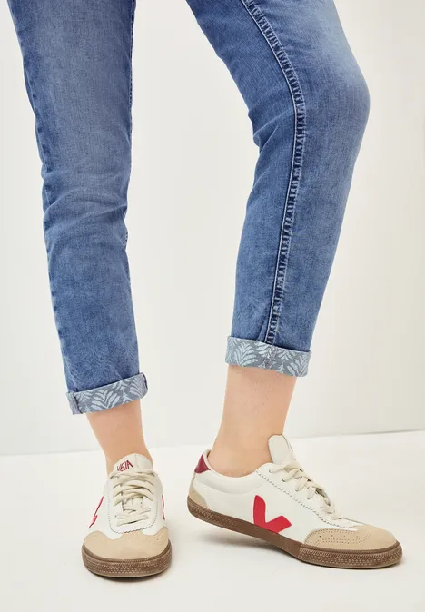 Casual Fit Jeans mit Turn-Up mid blue wash
