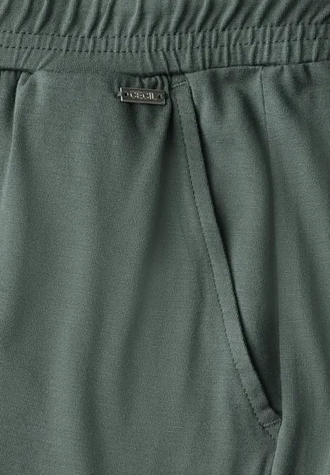 Jersey-Shorts dark balmy khaki
