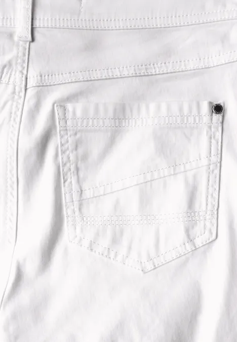 7/8 Straight Leg Hose White