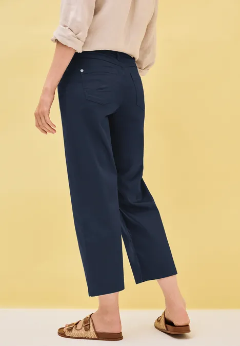 7/8 Wide Leg Hose urban navy blue