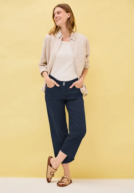 7/8 Wide Leg Hose urban navy blue