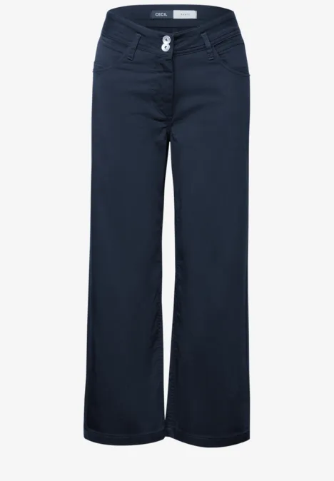 7/8 Wide Leg Hose urban navy blue