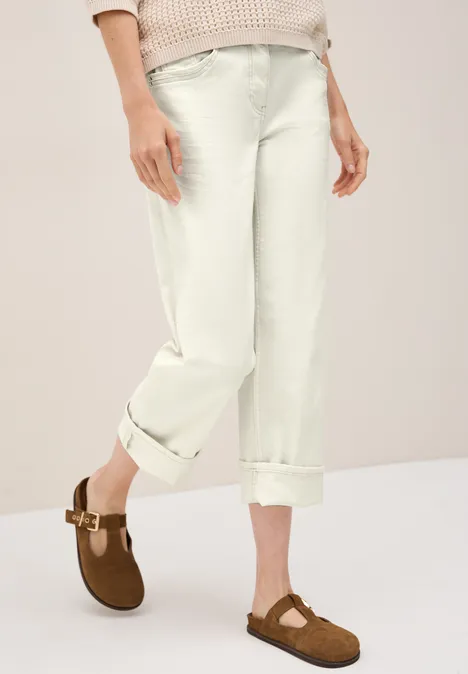 Straight Leg Jeans light beige