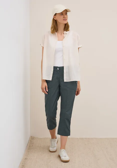 3/4 Hose im Casual Fit slate khaki