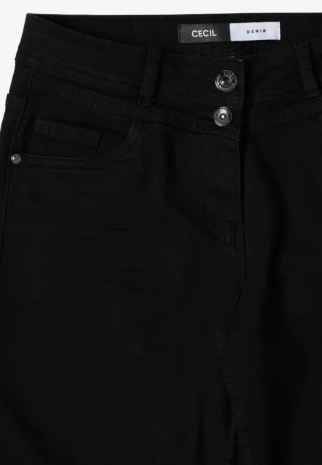 Wide Leg Jeans black washed