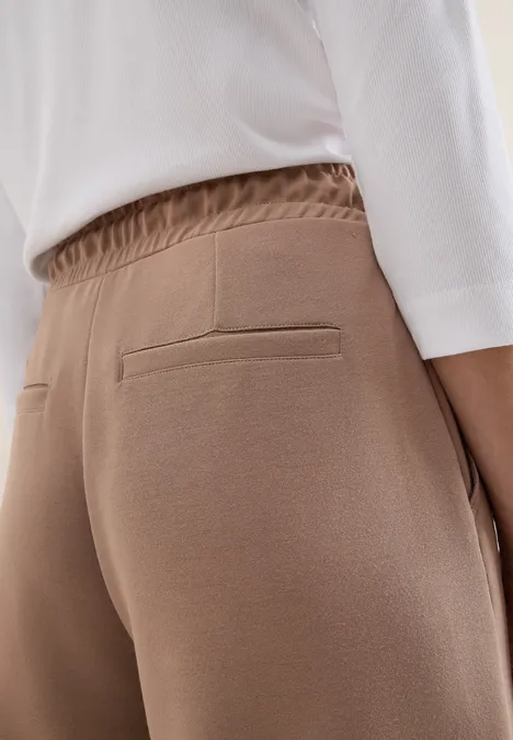 Wide Leg Hose natural taupe