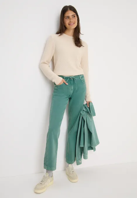 Colored Straight Leg Jeans jewel green