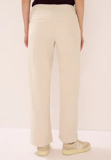 Wide Leg Cordhose oat milk beige