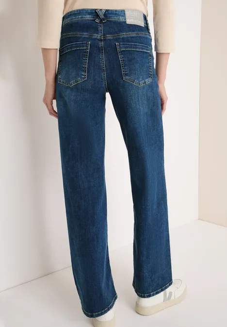 Wide Leg Jeans mid blue wash