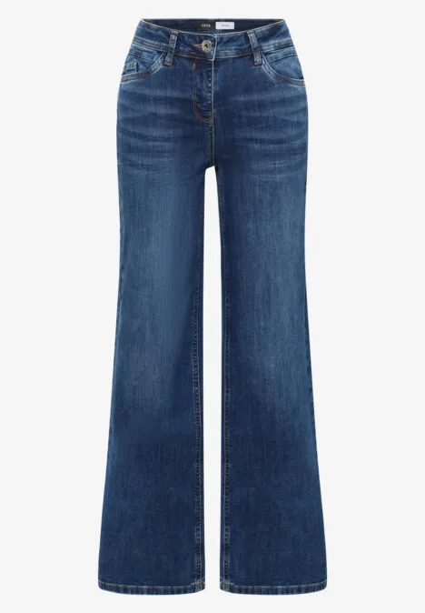 Wide Legs Jeans mid blue wash