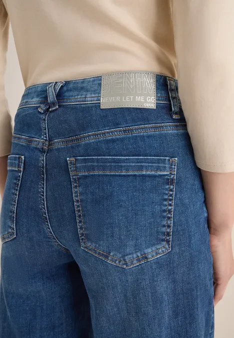 Wide Leg Jeans mid blue wash