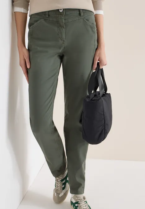 Pantalon Straight Legs sea weed khaki