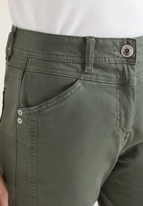 Pantalon Straight Legs sea weed khaki