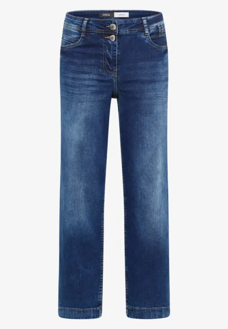 Wide Leg Jeans mid blue wash