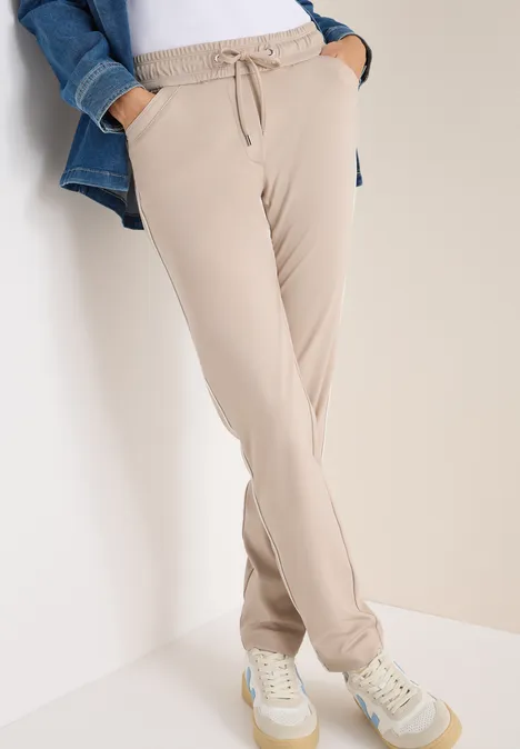Hose mit Gallonstreifen light sandalwood beige