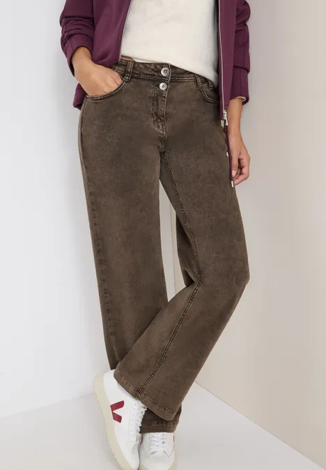 Wide Leg Jeans chocolate mousse