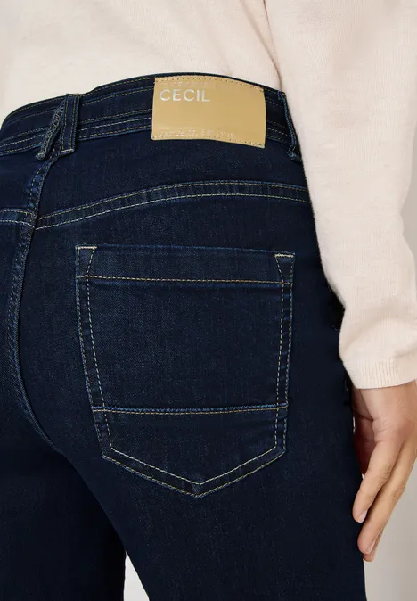 Uitgerolde Bootcut jeans rinsed wash