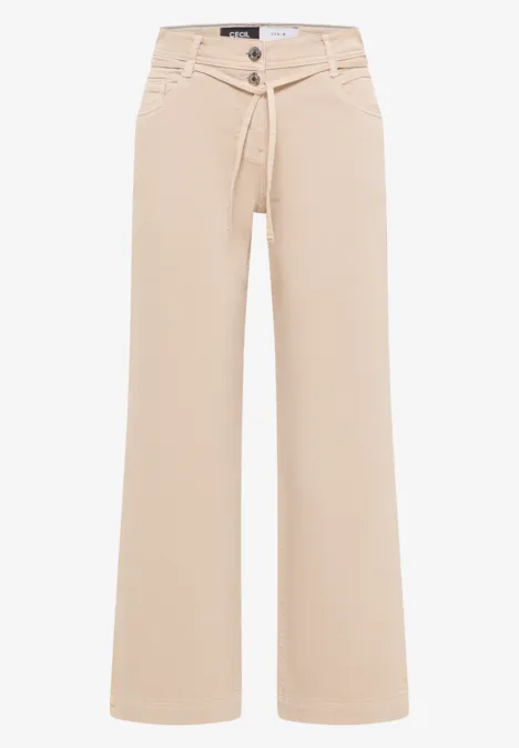 Wide Legs Jeans avec flare eggshell white