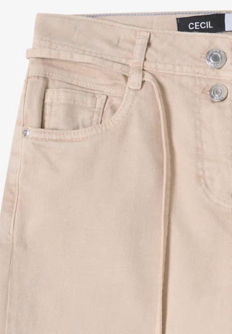 Wide Legs Jeans avec flare eggshell white