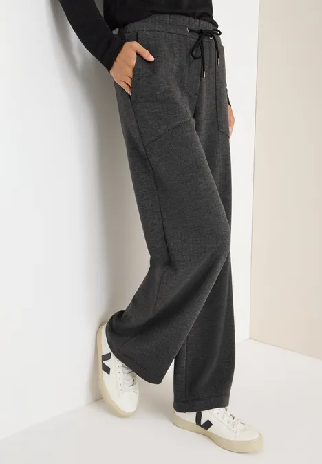 Wide Leg Hose Black