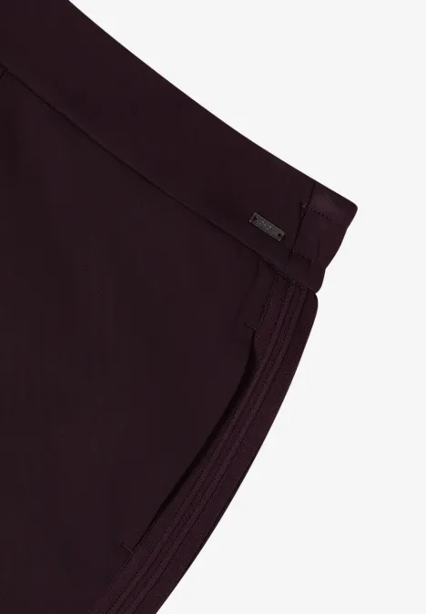 Softe Hose mit Gallostreifen eggplant red