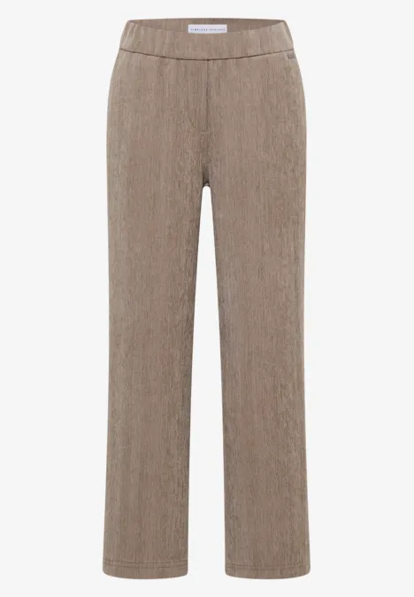 Zachte chenille broek Wide Legs null Zachte chenille broek Wide Legs null