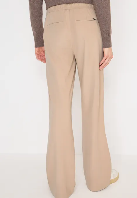 Wide Leg Twill Hose eggshell white
