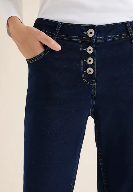 Uitgerolde Wide Legs jeans rinsed wash Uitgerolde Wide Legs jeans rinsed wash