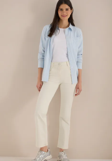 Bootcut jeans pearl beige