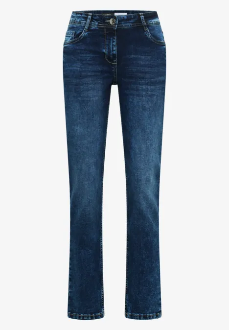Slim Leg Jeans mid blue wash
