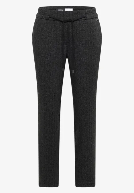 Casual Fit Hose Black