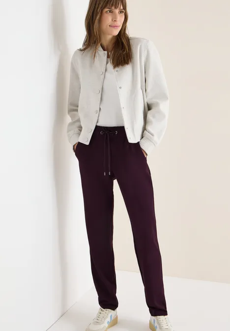 Hose mit Glitzer-Tape eggplant red Hose mit Glitzer-Tape eggplant red