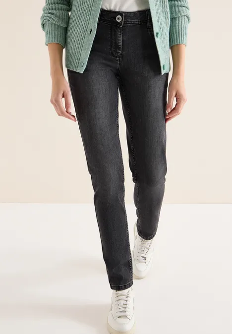 Casual jeans dark grey washed