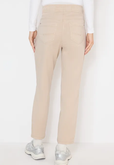 Pantalon look délavé grain beige Pantalon look délavé grain beige