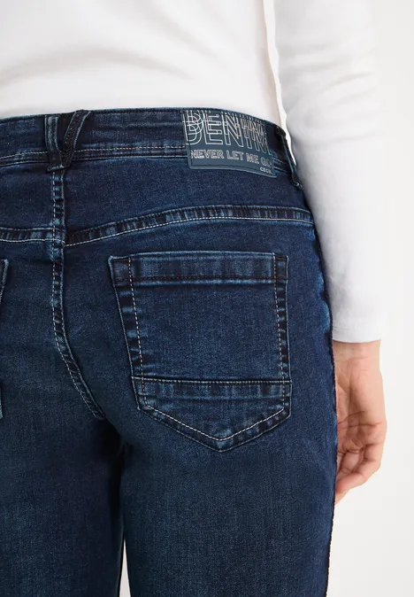 Jeans casual fit dark blue black washed