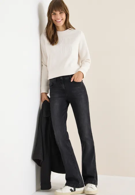 Bootcut Jeans black washed