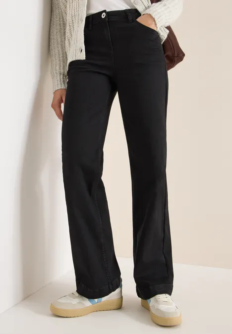 Wide Leg Jeans Black